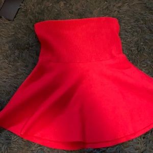 Zara Red Circle skirt only worn once
